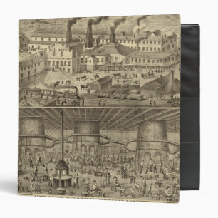 Glass works of JH Hobbs and Brockunier Binder