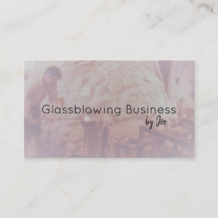 Glassblowing business card