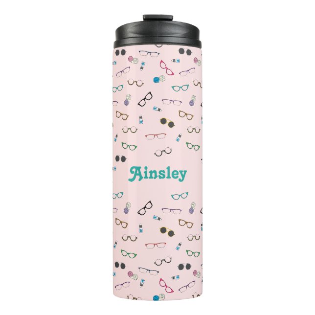 Glasses and Contact Lenses Thermal Tumbler (Front)