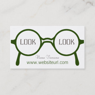 glasses business card