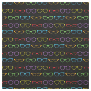 Glasses Cute Optician Rainbow Fabric