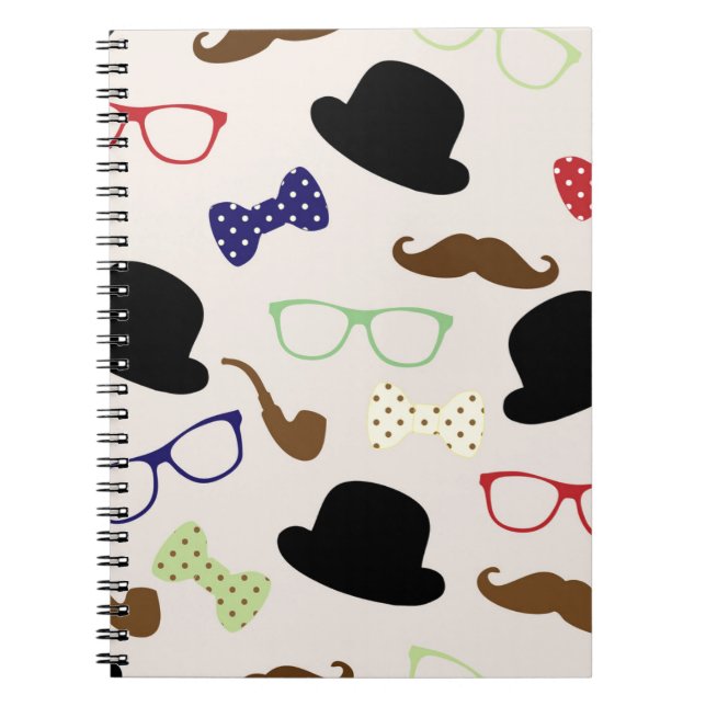 Glasses, Hats and Moustache Notebook (Front)