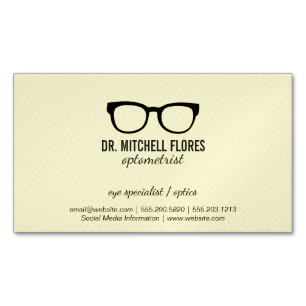 Glasses Magnetic Business Card