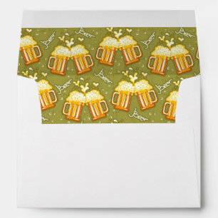 Glasses Of Beer Pattern Envelopes