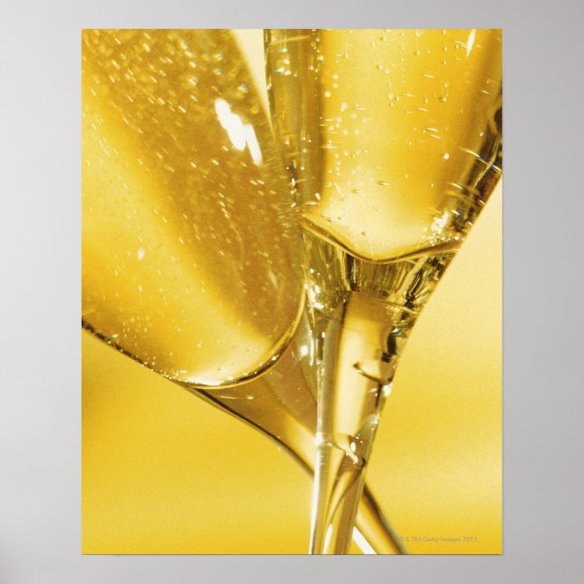 Glasses of Champagne Poster (Front)