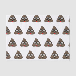 Glasses Oh Poop Emoji Tissue Paper