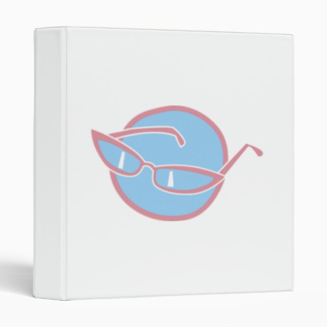 Glasses Retro Fashion Binder (Front/Spine)