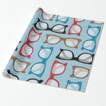 glasses wrapping paper