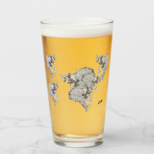 Glassware Beer Mug :  Buffalo's On The Run  Glass