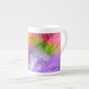 Glassy Ametrine Purple Texture Bone China Mug