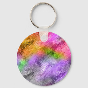 Glassy Ametrine Purple Texture Keychain