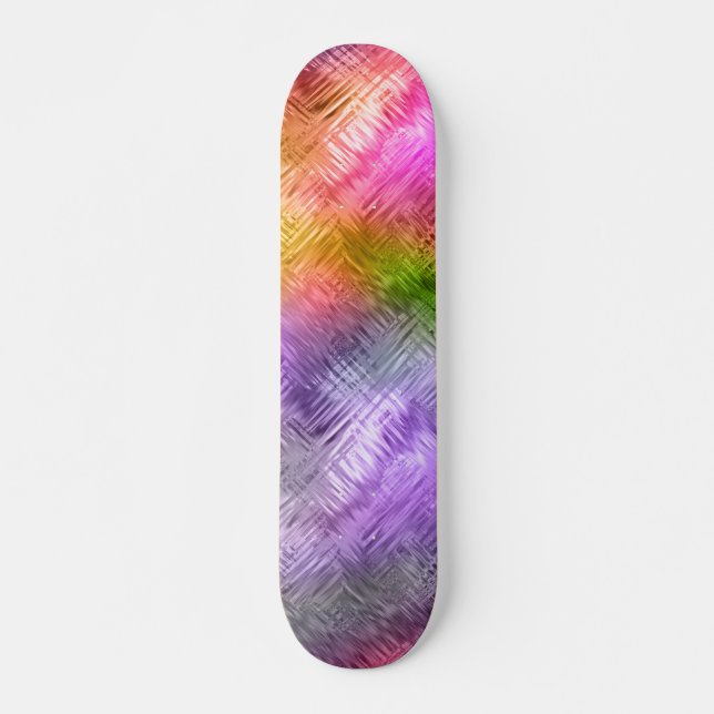 Glassy Ametrine Purple Texture Skateboard (Front)