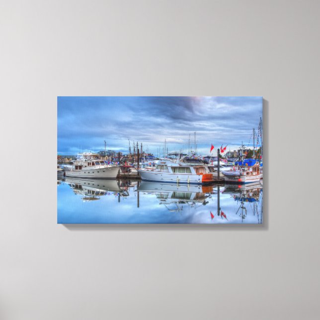 glassy boats canvas print (Front)