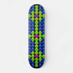 "Glassy Buttons" skateboard