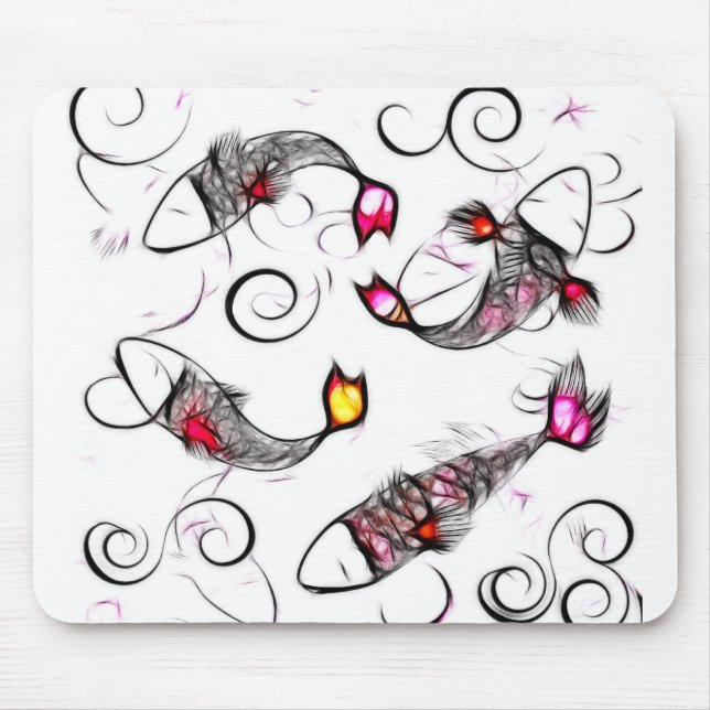 Glassy Kois Mousepad (Front)