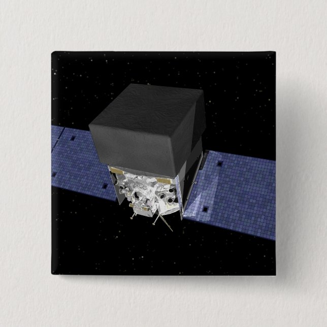 GLAST 2 2 INCH SQUARE BUTTON (Front)