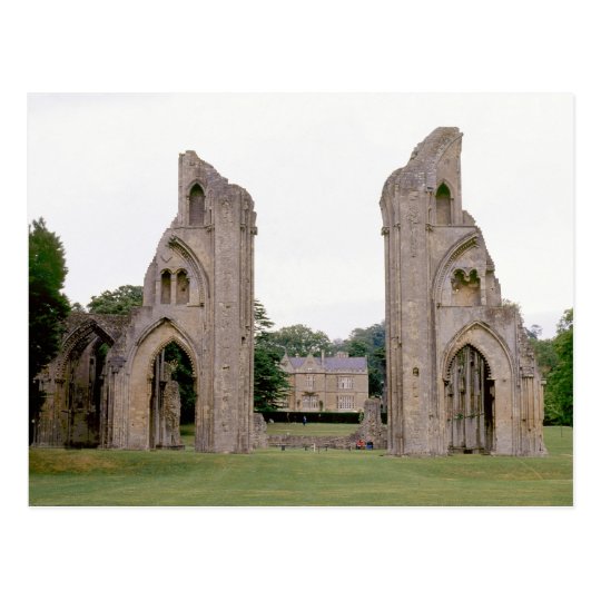 Glastonbury Abbey (1970s) Postcard