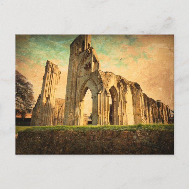 Glastonbury Abbey Postcard (Front)