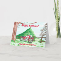 Glastonbury Motorcycle Tour carte d'anniversaire