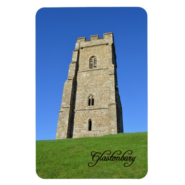 Glastonbury Tor Somerset England Photo Magnet (Vertical)