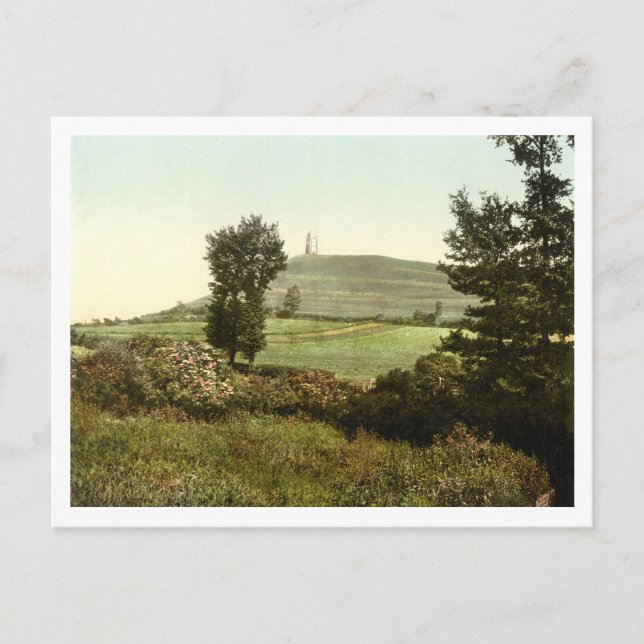 Glastonbury Tor, Somerset, England Postcard (Front)