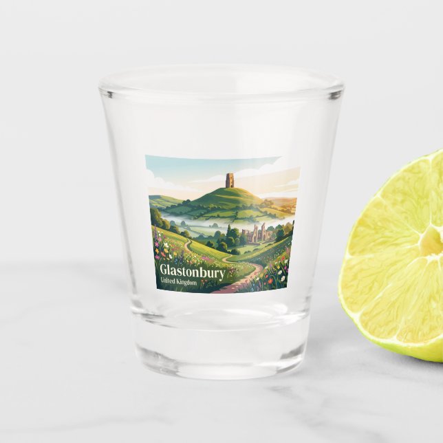 Glastonbury United Kingdom Shot Glass (Front)