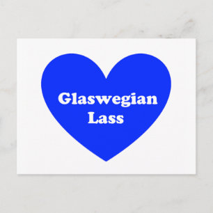 Glaswegian Lass Postcard