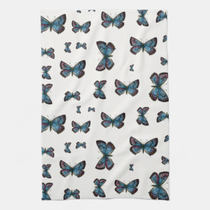 Glaucopsyche arion - The Large Blue Butterfly Kitchen Towel