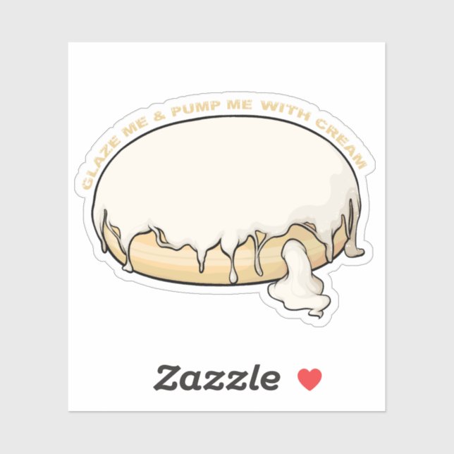 Glaze Me & Pump Me With Cream Doughnut (Sheet)