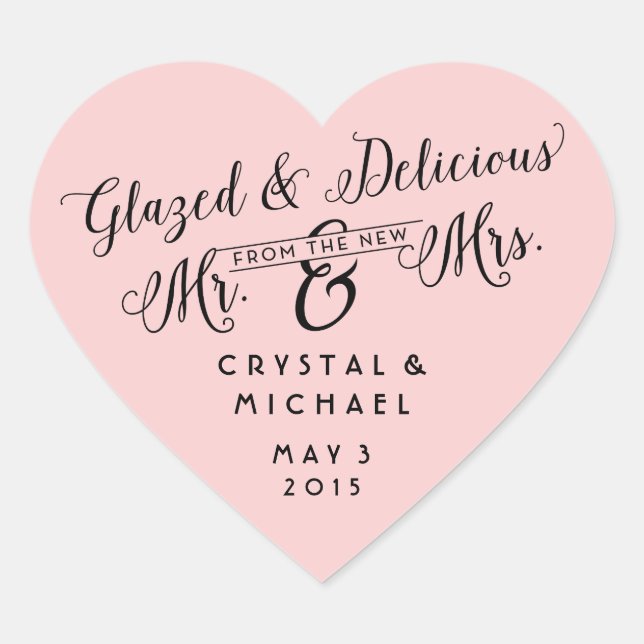 Glazed and Delicious Wedding Thank You Stickers (Front)
