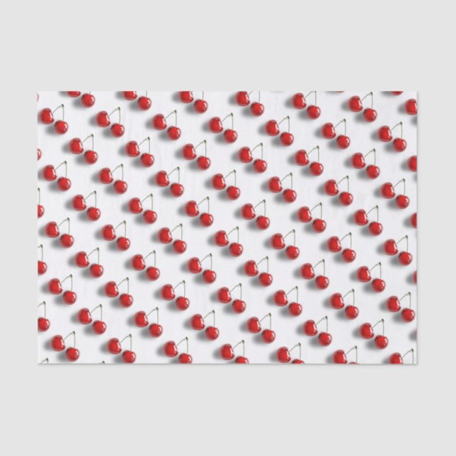 Glazed Cherries Pattern Tissue Paper (Front)