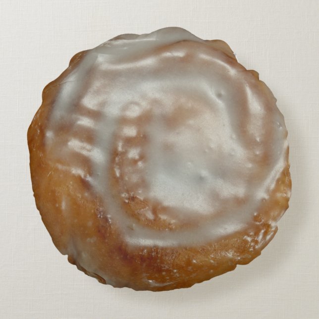 Glazed cinnamon roll pillow (Back)