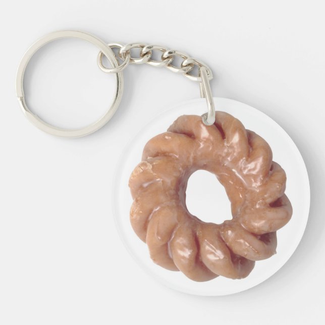 Glazed Doughnut Keyrchain Keychain (Front)