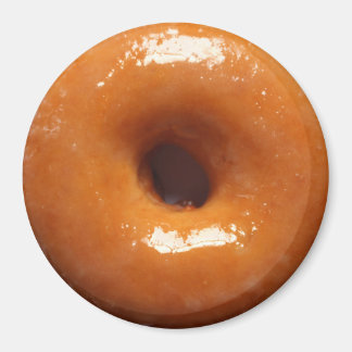 Glazed Doughnut Magnet Round