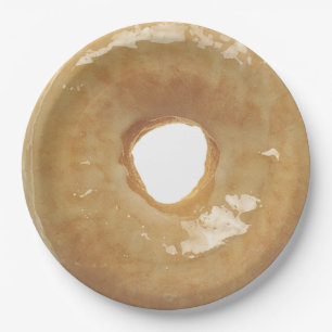 Glazed Doughnut Paper Plate
