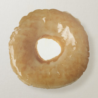 Glazed Doughnut Round Pillow