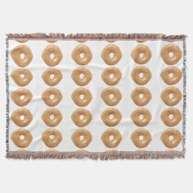 Glazed Doughnut Throw Blanket (Front)