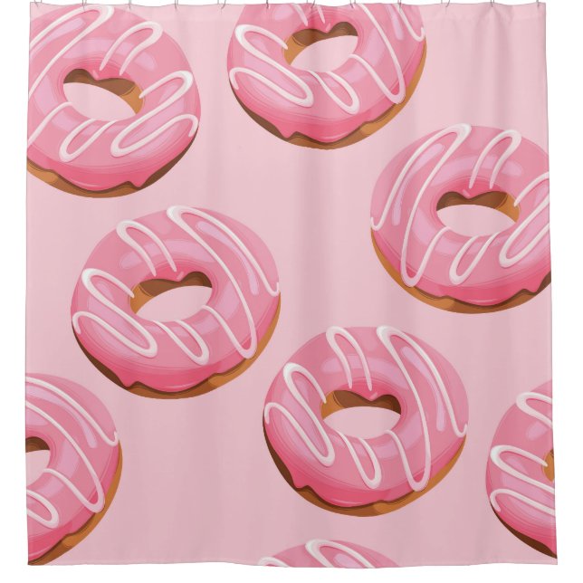 Glazed Doughnuts Seamless Background (Front)