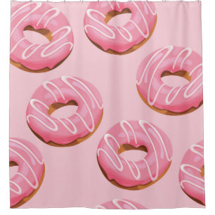 Glazed Doughnuts Seamless Background