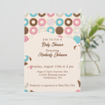Glazed & Growing Baby Shower Invitation