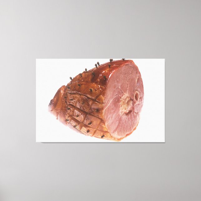 Glazed Ham Canvas Print (Front)