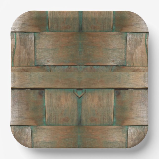 Glazed in Green Paper Plate (Front)