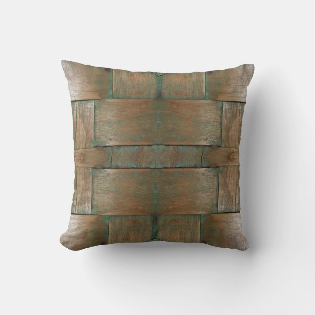 Glazed in Green Throw Pillow (Front)
