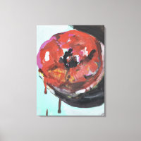 Glazed Strawberry Doughnut Abstract