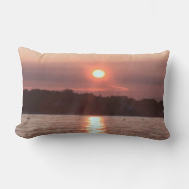 Glazed Sunset Lumbar Pillow (Front)