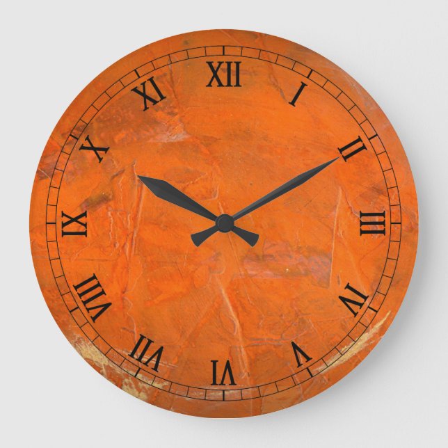 Glazed Terracotta Wallclock 2 Roman Numerals (Front)