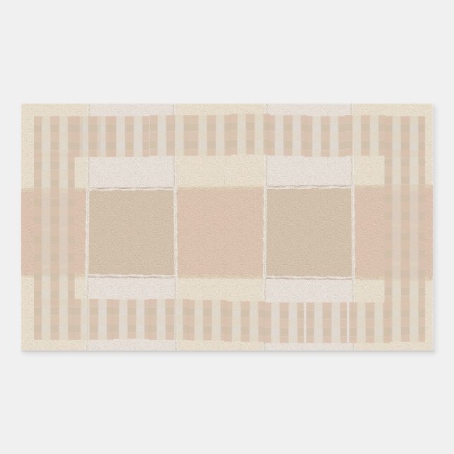 Glazed Tiles n Stripes  Silver Colour Sheet Sticker (Front)