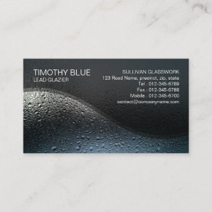 Glazier Glazing Glass Work Business Card