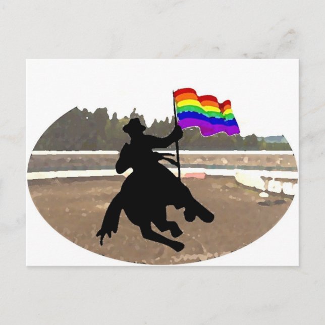 GLBT Cowboy Pride Postcard (Front)