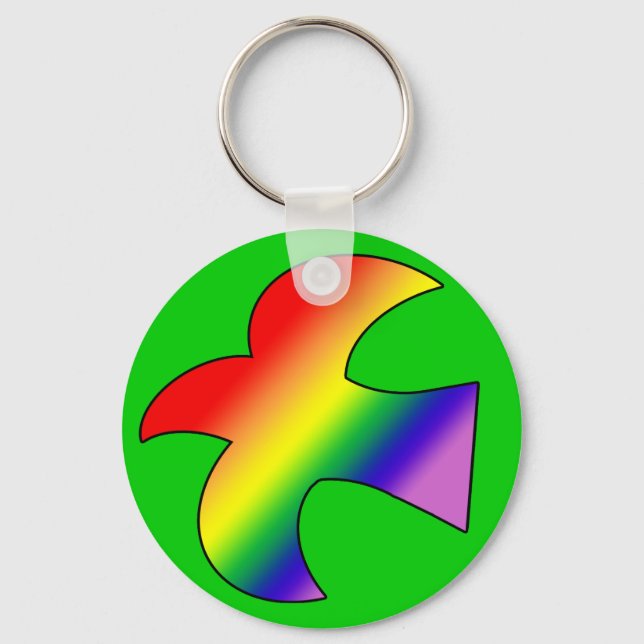 GLBT Dove Keychain (Front)
